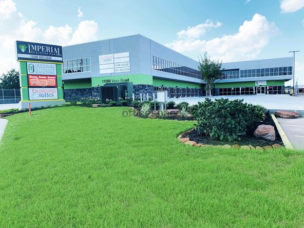 Actual office building at 15500 Voss Road in Sugar Land, Texas